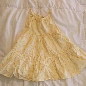 C&C California Yellow Floral Kids Dress